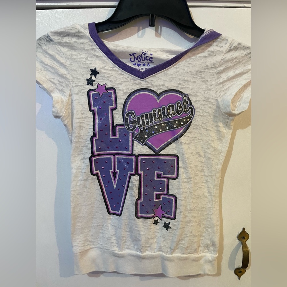 Justice gymnastics t-shirt